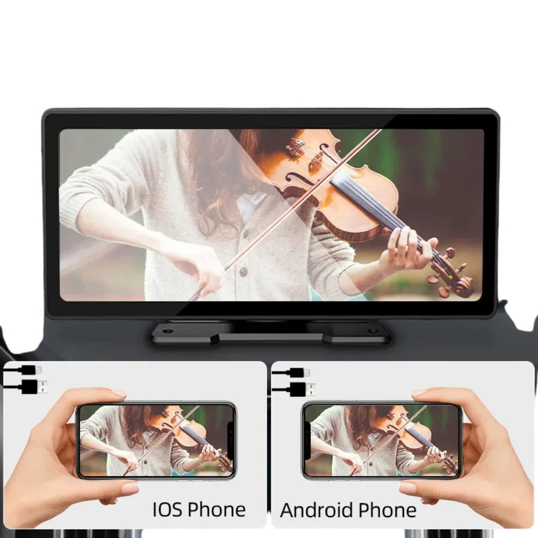 CarVision 10.26" Wireless CarPlay & Android Auto Mirror Display - Kauftronik