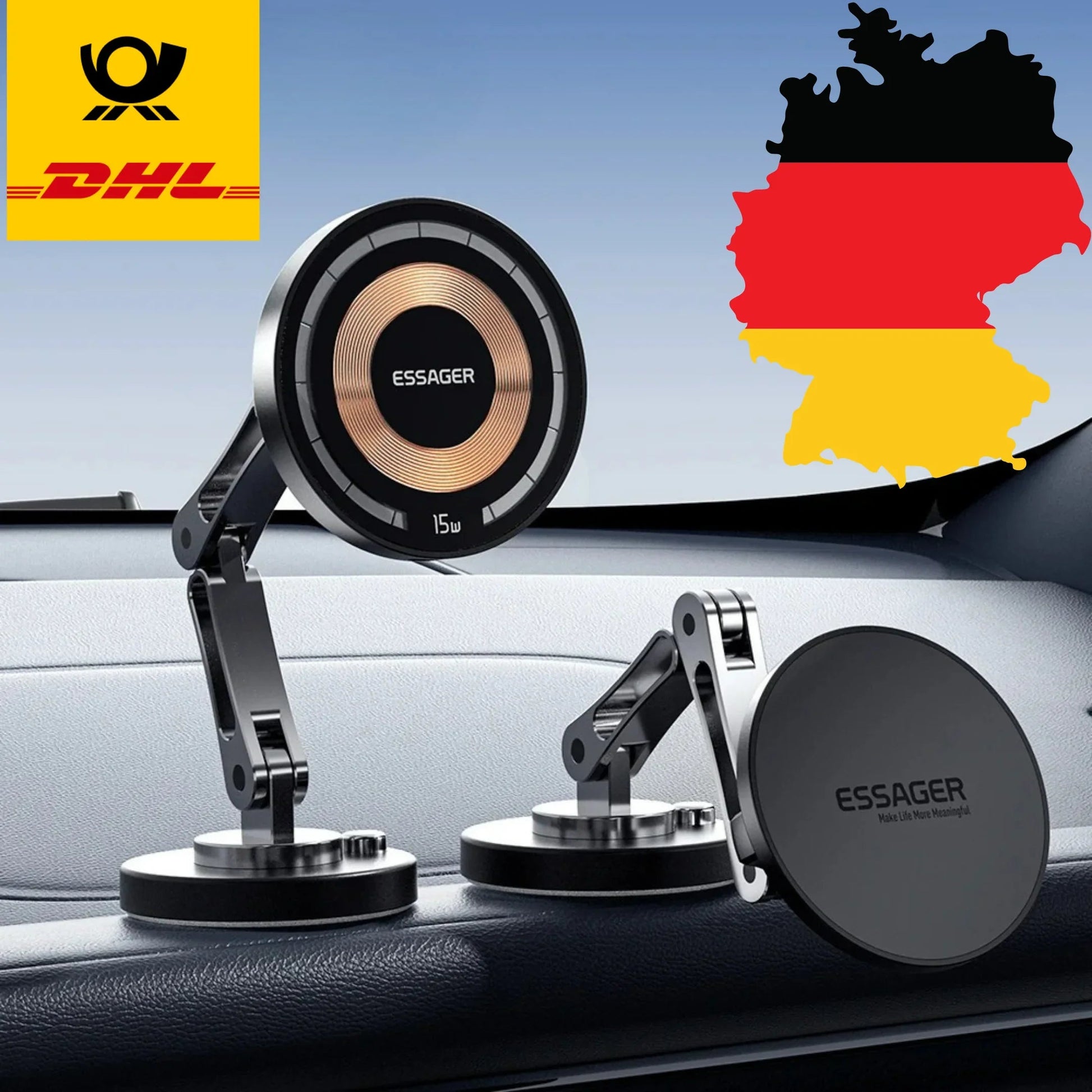 Magnetischer Wireless Charger Auto Halter - Kauftronik