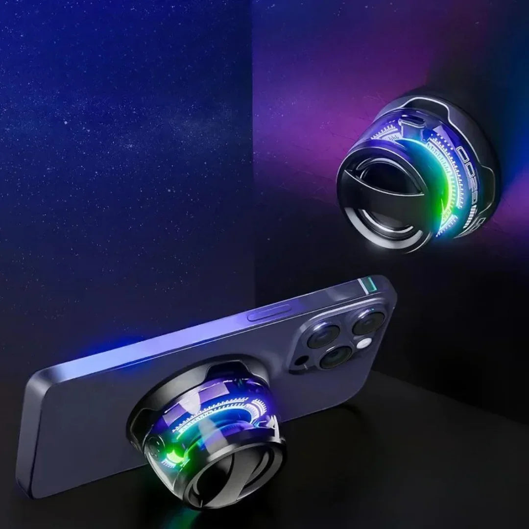 Mini Bluetooth-Lautsprecher – Magnetisch, Tragbar, mit RGB-Licht & Handyhalter