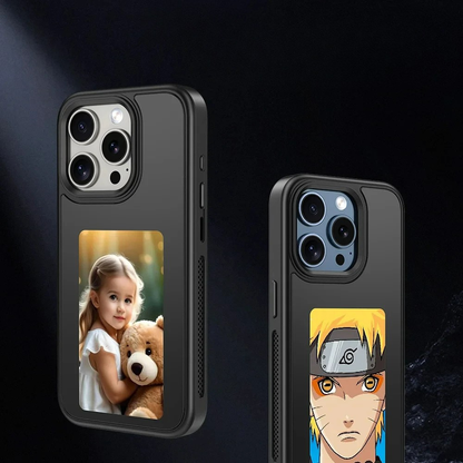 NFC E-Ink iPhone Case – 4 Farben, DIY, Akku­frei