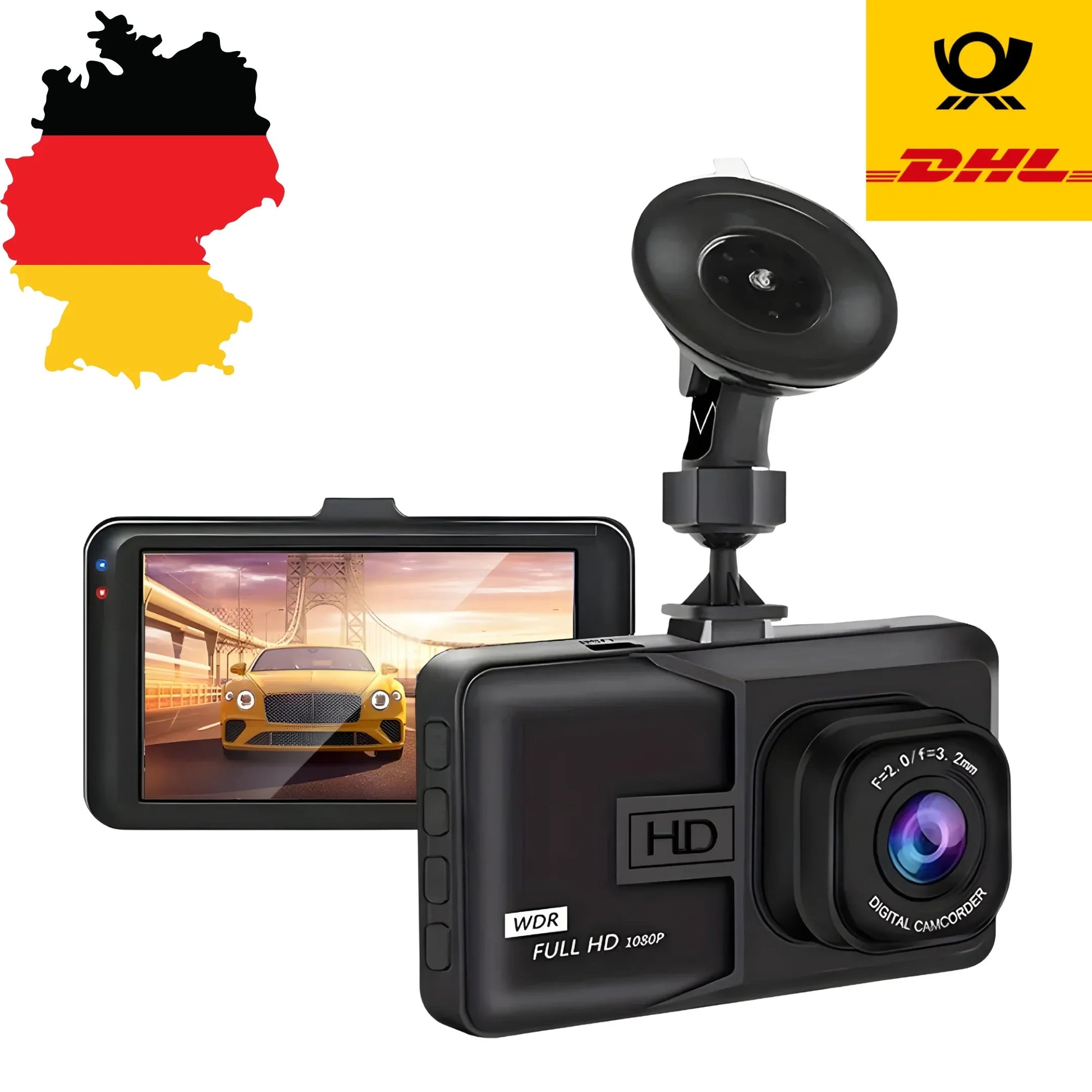 XUSHIDZ 1080P HD Q08PRO Dashcam mit Nachtsicht & G-Sensor - Kauftronik