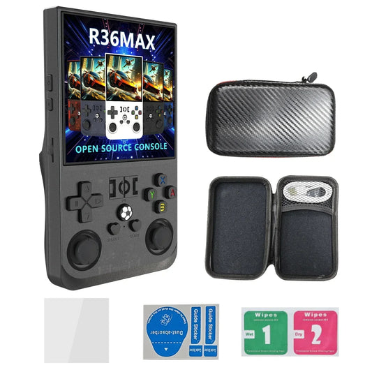 R36 Max Retro Handheld Spielekonsole 64/128GB | 22000+ Spiele | 4 Zoll IPS